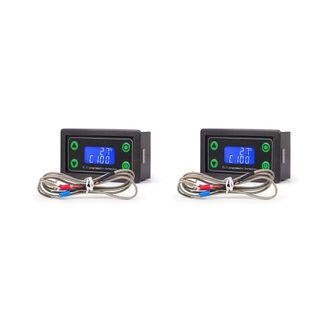 OEM 2 Termostatos Digitales Programables Tuya Wifi De Alta Temperatura Con Termopar Tipo K -99-999 Grados Zfx-tw01