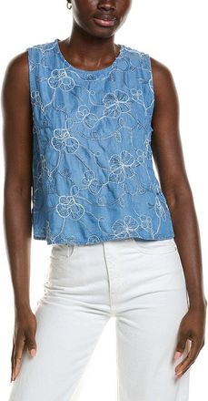 Nicole Miller Embroidered Greta Top