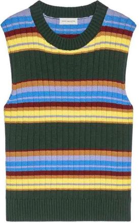 Dries Van Noten Gestreept Mouwloos Vest - Heren - Spencers - Veelkleurig - M - Truien & Vesten