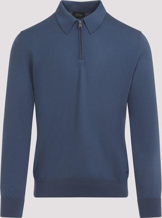 Brioni Long Sleeves Zip Polo