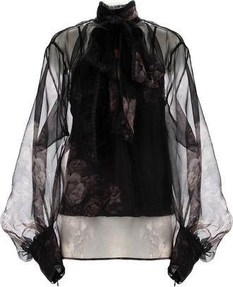 Zimmermann Bluse mit Lavalliere Hypnotic