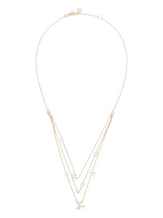 agn&egrave;s b. Star Pearl layered necklace - women - Metal/silver - One Size - Gold