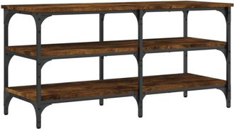 vidaXL Vidaxl - Shoe Bench Smoked Oak 100x38.5x49 cm Engineered Wood