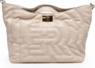 Ermanno Scervino Rachele Handbag With Braided Strap And Combination Lock