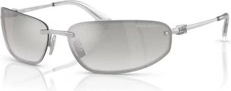 Miu Miu Dames, Accessoires, Grijs, Maat: 68 MM Polyamide