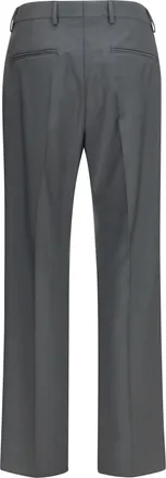 Valentino Mens Wool And Mohair Tailored Pants 642 Raven Trousers