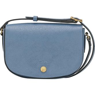 Longchamp &Eacute;pure Leather Crossbody Bag in Slate at Nordstrom