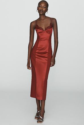 Bardot Katana Cutout Sweetheart Midi Dress