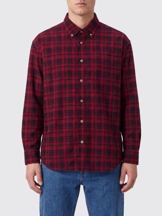 Dunst Camicia a maniche lunghe in fantasia check con colletto button-down