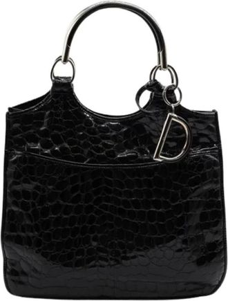 Dior Pre-owned Handbags, female, Black, Size: ONE SIZE Pre-owned Vintage Hobo Bag