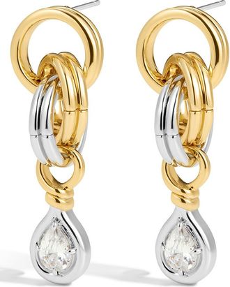 Luv AJ The Georgia Stone Twisted Drop Earrings in Gold at Nordstrom