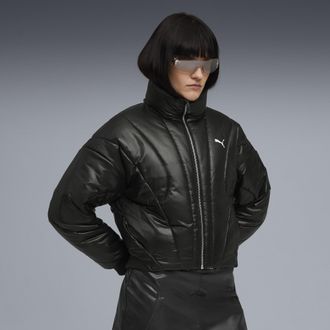 Puma Piumino lungo DARE TO da donna, Abbigliamento, Nero, XXS