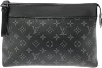 Louis Vuitton Pre-owned Pochette - Heren - Vintage Clutch - Zwart - ONE Size - Vintage