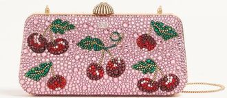 Valentino Garavani Minaudiere Valentino Garavani Carry Secrets con strass motivo Cherryfic Donna ROSA UNI