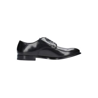 Doucal's Gladleren Derby Schoenen - Heren - Nette schoenen - Zwart - 43 1/2 EU - Leer - Schoenen