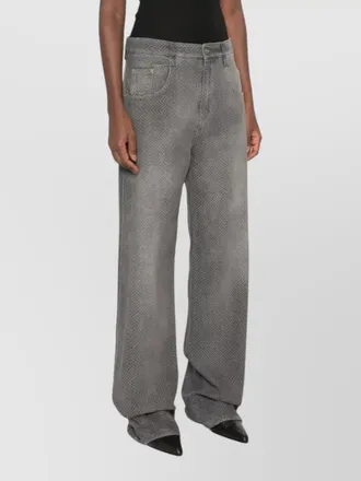 Ermanno Scervino herringbone baggy jeans