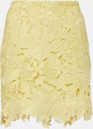 Sportmax Minifalda Bora de encaje floral