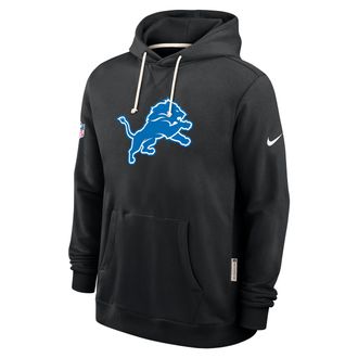 Nike Detroit Lions Alt Offensive Set Play Sideline Nike Mens Dri-FIT NFL Pullover Hoodie in Black | 03AZ00A9J-V4T