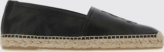 Saint Laurent Espadrillas in pelle a grana con monogram ricamato
