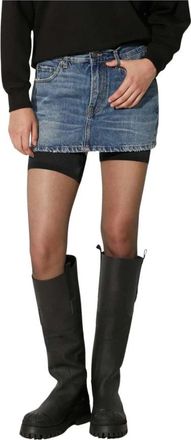 Fiorucci Denim Mini Rok - Dames - Spijkerrokken - Blauw - W28 - Denim - Rokken