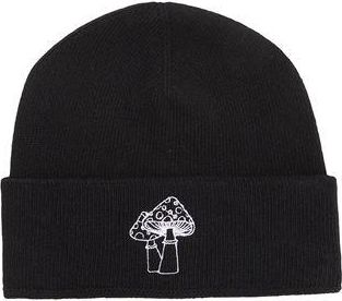 8 by YOOX MUSHROOMS EMBROIDERED RECYCLED WOOL BEANIE
