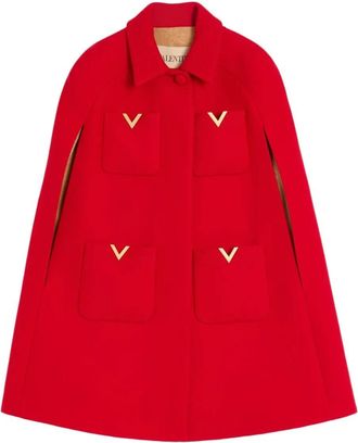 Valentino Garavani Cappa In Drill Double Con V Gold-Donna