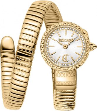 Just Cavalli Womens JC1L351M0025 Ladies Signature Snake Sirena Watch - Gold