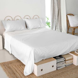 Happy Friday S&aacute;bana 100% algod&oacute;n blanco 260x270 cm (cama 180/200)