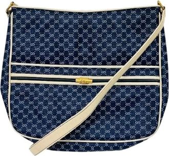 Gucci Pre-owned Cross Body Bags, female, Blue, Size: ONE SIZE Pre-owned Plastic Cross Body Bag