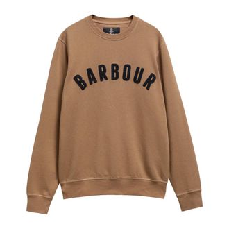 Barbour Prep Logo Sweatshirt - Heren - Sweatshirts & Hoodies - Bruin - Maat: L Katoen