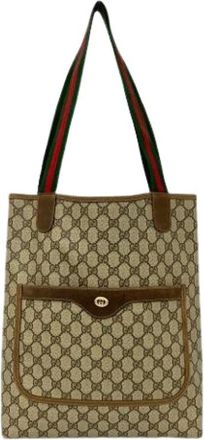 Gucci Pre-owned Tote Bags, female, Brown, Size: ONE SIZE Pre-owned Tote Bag