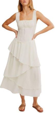 Free People In My Dreams Sleeveless Midi Dress in Ivory at Nordstrom Rack, Size X-Large