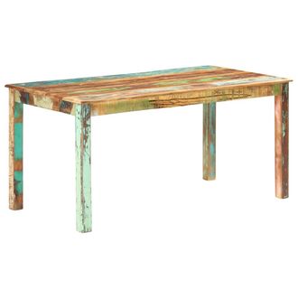 vidaXL Vidaxl Tavolo Da Pranzo In Legno Massello Di Recupero 160x80x76 Cm
