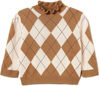 Twin-Set Maglione con ruches - Marrone