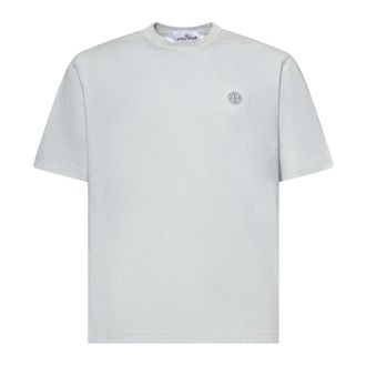 Stone Island T-Shirts, male, Blue, Size: S T-Shirts