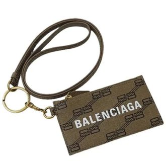 Balenciaga Pre-owned Wallets, female, Brown, Size: ONE SIZE Pre-owned Canvas wallets