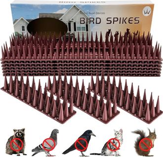 OEM Paquete De 12 Pinchos Antipalomas, 5,16 M, Disuasivo Para Aves, Disuasivo Para Palomas, 3 Filas De Palomas, Protecci&oacute;n Contra Palomas, Pinchos Para Av