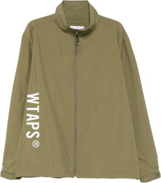 Wtaps Windjack met logoprint - Groen