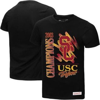 Mitchell & Ness Mens Mitchell & Ness Black USC Trojans Retro Brush Mineral Wash T-Shirt at Nordstrom, Size Medium