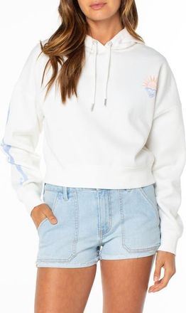 Roxy Breakwater Graphic Hoodie in Cloud Dancer at Nordstrom, Size Xx-Large