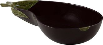 Bordallo Pinheiro Large Salad Bowl Aubergine