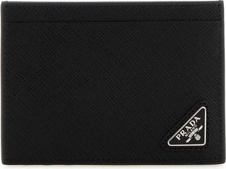 Prada Black Leather Card Holder