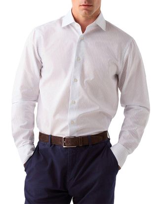 Robert Talbott Reynolds Dobby Stripe Shirt