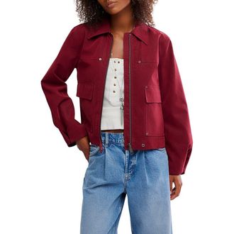 Free People Blair Faux Suede Jacket in Dionysus at Nordstrom Rack, Size X-Large