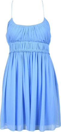 Patrizia Pepe Blue Short Voile Dress