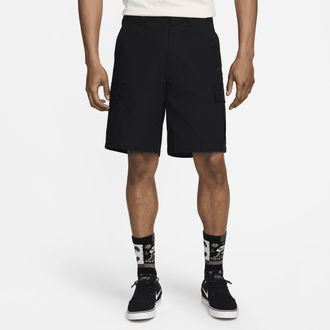 Nike Mens Club Woven Cargo Shorts in Black | FN3517-010