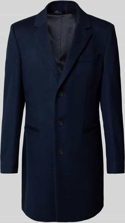 HUGO BOSS Regular Fit Wollmantel mit Kaschmir-Anteil - BECKHAM x BOSS in Marine, Gr&ouml;&szlig;e 54
