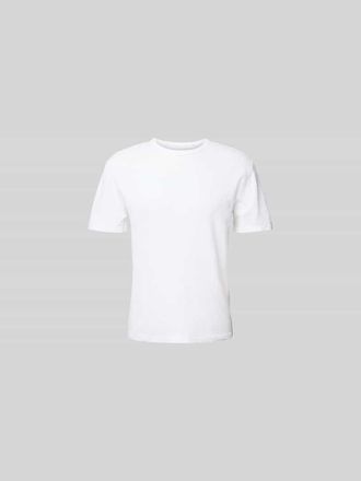 Officine G&eacute;n&eacute;rale T-Shirt mit geripptem Rundhalsausschnitt in Weiss, Gr&ouml;&szlig;e XXL