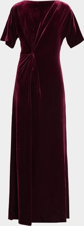 Black Halo Cecil Velvet Gown