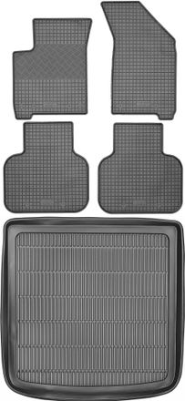 OEM Juego De Alfombrillas De Goma Para Coche Y Alfombrilla Para Maletero Para Fiat Freemont Suv (2011-2016)